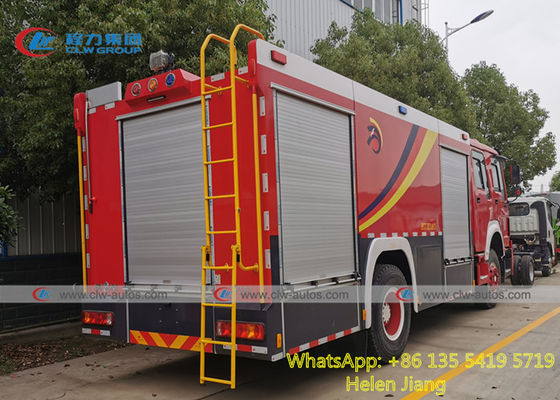 Sinotruk HOWO 4x2 6 Wheels 290HP RHD Fire Rescue Truck