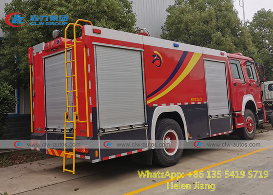 Sinotruk HOWO 4x2 6 Wheels 290HP RHD Fire Rescue Truck