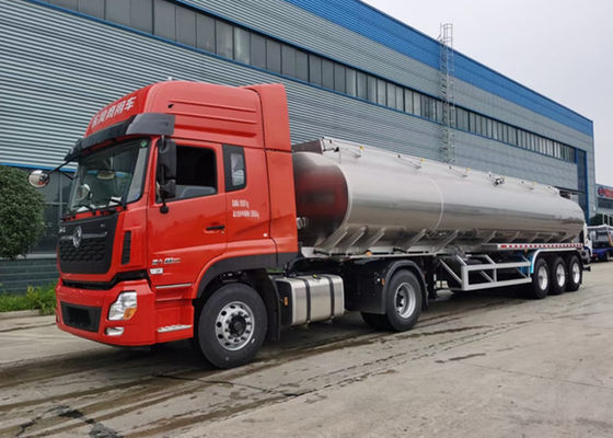 3 BPW Axles 36000 Liters Stainless Steel Oil Tank Trailer