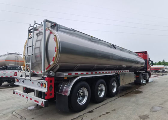 3 BPW Axles 36000 Liters Stainless Steel Oil Tank Trailer