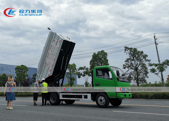 Dongfeng 4x2 Small Hydraulic Rear Loader Garbage Truck