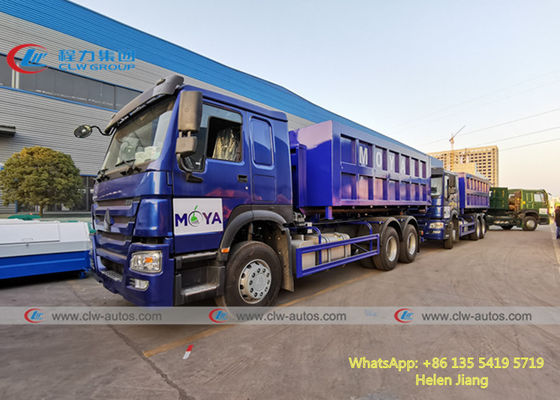 Howo 6x4 20T Roll Off Hydraulic Hooklift Garbage Collection Truck