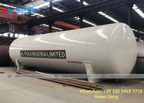 Horizontal Q370R Carbon Steel LPG Storage Tank 120cbm 60t