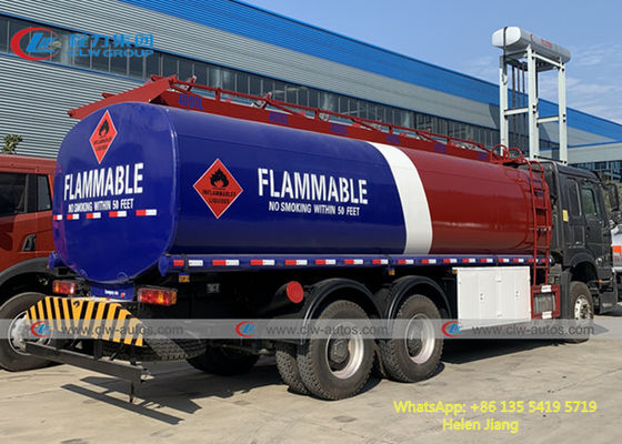 Sinotruk Howo 6X4 371HP 20M3 Fuel Delivery Tank Truck With 5 Compartments