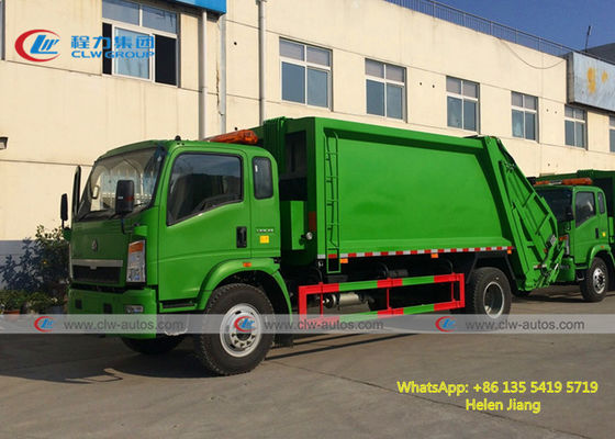 Sinotruk Howo 4x2 140hp Waste Refuse Compactor Truck