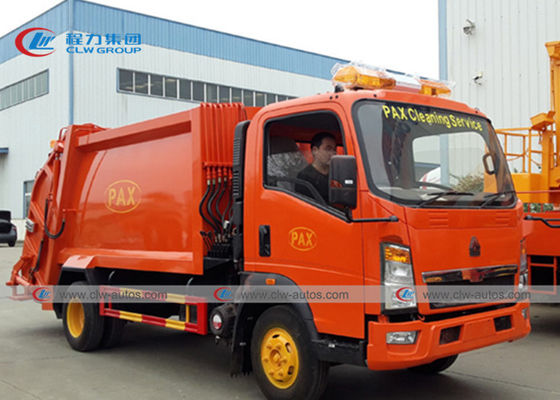 Sinotruk Howo 6 Wheels 140hp 8M3 Waste Collection Truck