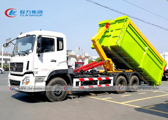 Euro 3 Dongfeng 10 Wheeler 20T Roll Off Garbage Truck