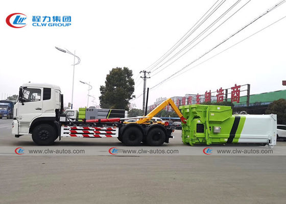 Euro 3 Dongfeng 10 Wheeler 20T Roll Off Garbage Truck