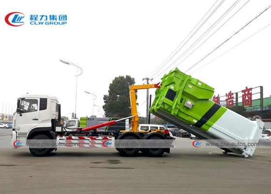 Euro 3 Dongfeng 10 Wheeler 20T Roll Off Garbage Truck