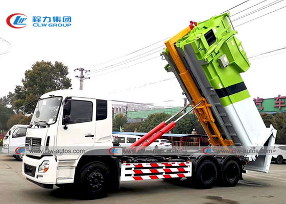 Euro 3 Dongfeng 10 Wheeler 20T Roll Off Garbage Truck