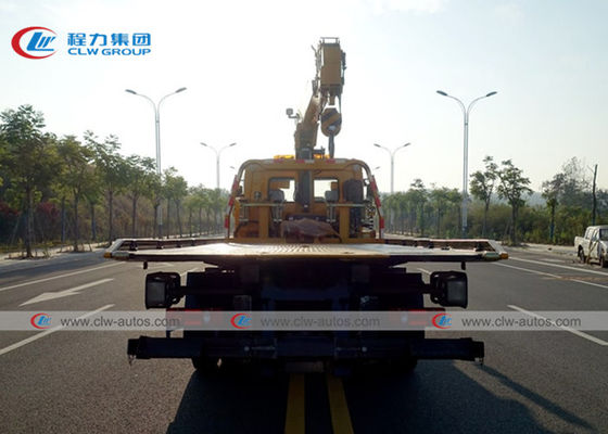 Dongfeng Tianjin 4x2 8T Flatbed Tow Truck With XCMG Crane