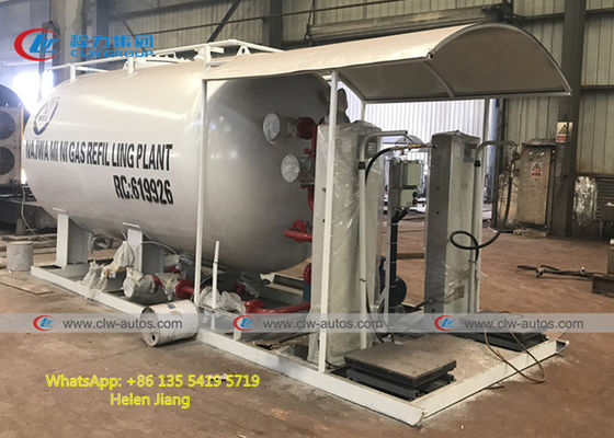 5T Mobile LPG Gas filling Station 10000L With 2 Sets Pumps And Motors