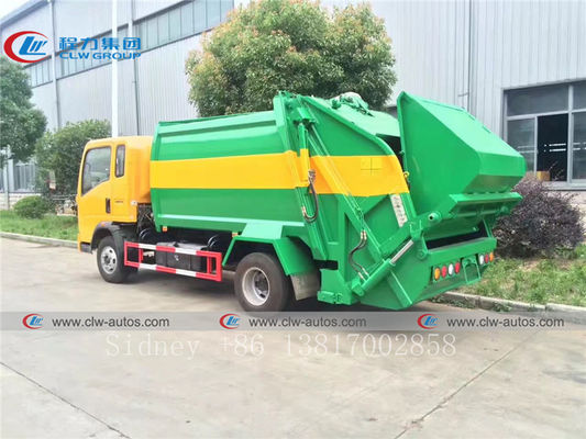 8cbm Sinotruk HOWO 4x2 RHD Trash Collection Truck