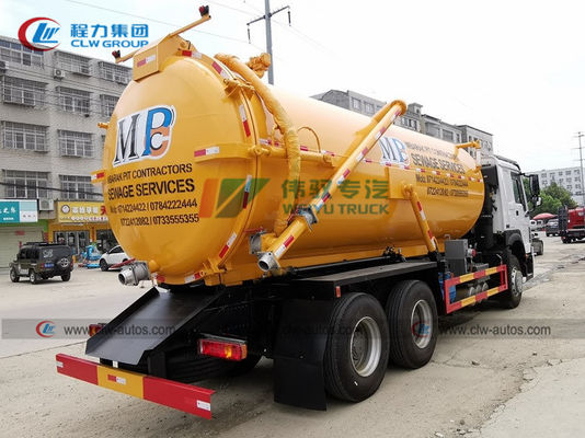 Sinotruk HOWO 6x4 15cbm 16cbm 18cbm 20cbm Vacuum Sewage Suction Truck