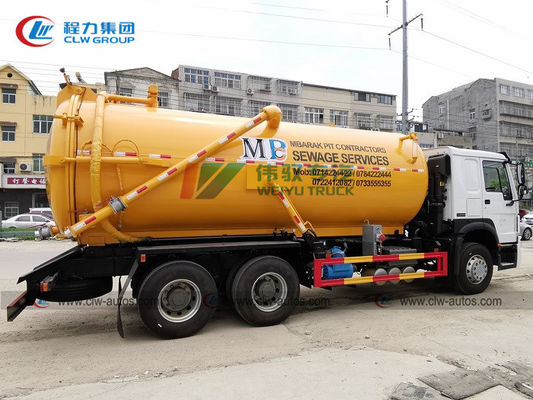 Sinotruk HOWO 6x4 15cbm 16cbm 18cbm 20cbm Vacuum Sewage Suction Truck