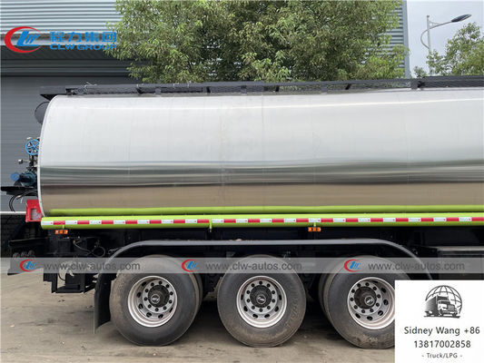 CCC 3 Axle 50000L Stainless Steel Tanker Semi Trailer For Asphalt Delivery