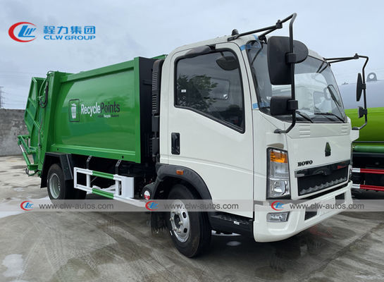 Sinotruck HOWO 6 Wheeler 4x2 140HP 6M3 Garbage Compactor Truck