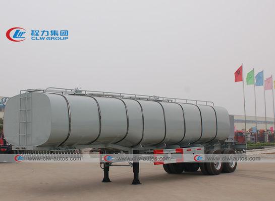 2 Axle 30000L Heated Asphalt Tank Trailer With Insulation Layer And Burner