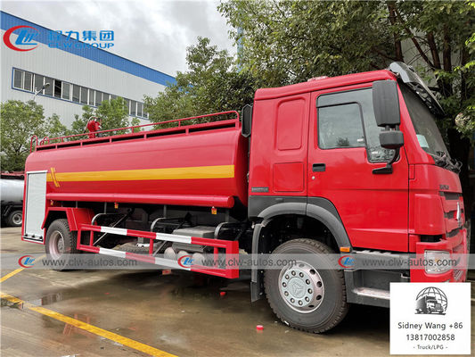 Sinotruk Howo 4x2 Fire Fighting Truck With 15cbm Water Tank