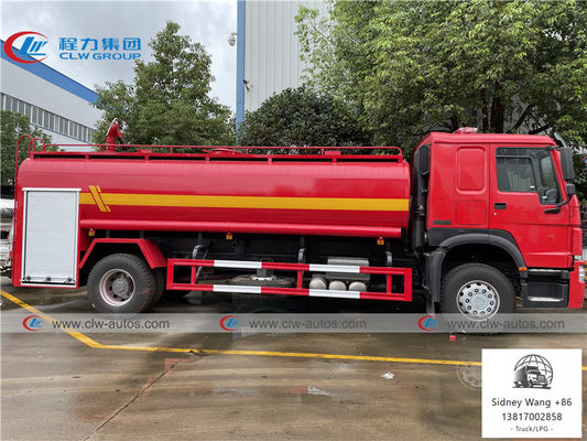 Sinotruk Howo 4x2 Fire Fighting Truck With 15cbm Water Tank