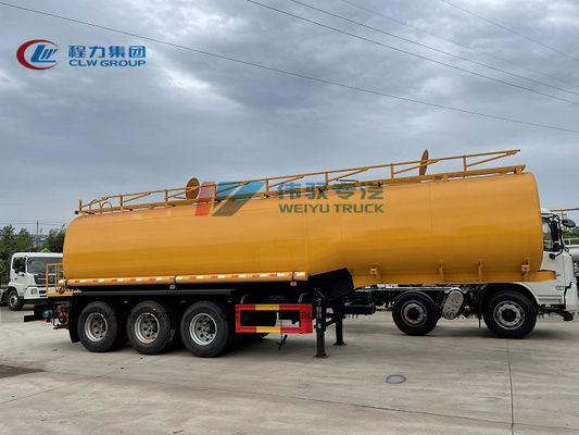 40 - 45cbm Tank Tri Axle Semi Trailer For Edible Water Transport