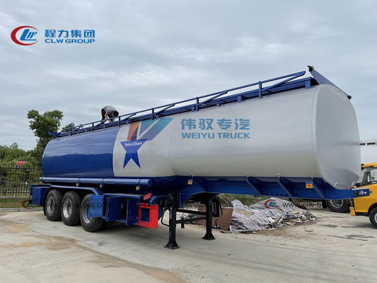 3 Axles 40000 Liters Q235 Carbon Steel Tank Semi Trailer For Crude Oil