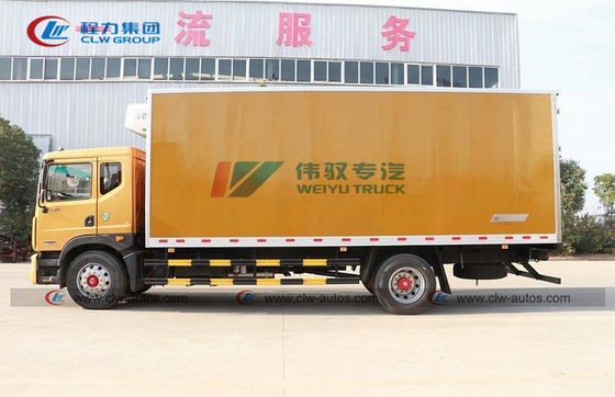 Dongfeng 10 - 15 Tons Food Transport Refrigerator Van Truck