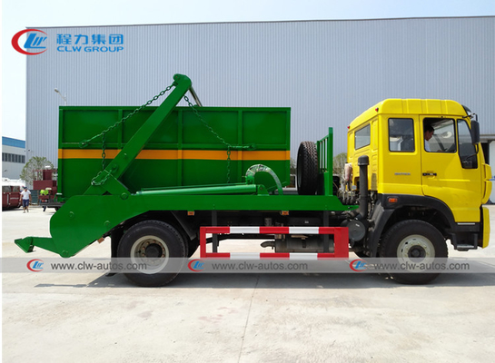 Sinotruk Homan 4x2 10CBM Skip Loader Swing Arm Garbage Truck