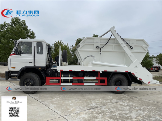 LHD RHD Dongfeng 4x2 4cbm Skip Loader Swing Arm Garbage Truck