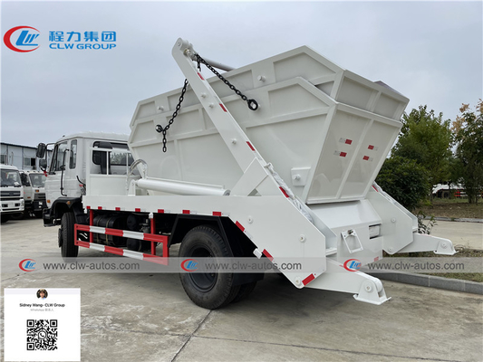 LHD RHD Dongfeng 4x2 4cbm Skip Loader Swing Arm Garbage Truck