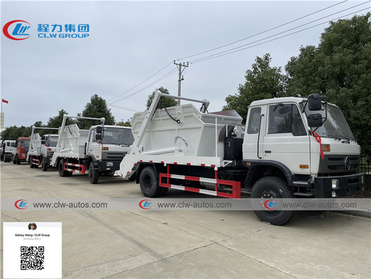 LHD RHD Dongfeng 4x2 4cbm Skip Loader Swing Arm Garbage Truck