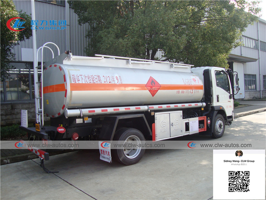 8000 Liters HOWO 4x2 Gasoline Tank Truck With Dispenser