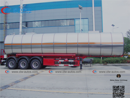 3 Axle 46cbm Aluminum Alloy Asphalt bitumenTanker Semi Trailer