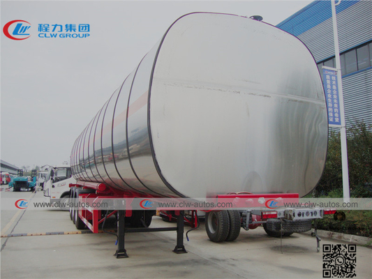 3 Axle 46cbm Aluminum Alloy Asphalt bitumenTanker Semi Trailer