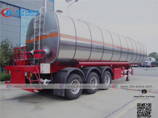 3 Axle 46cbm Aluminum Alloy Asphalt bitumenTanker Semi Trailer