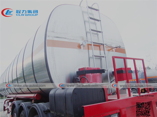 3 Axle 46cbm Aluminum Alloy Asphalt bitumenTanker Semi Trailer