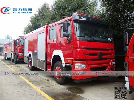 LHD Sinotruk Howo 4x2 5cbm Water Tank Fire Fighting Truck