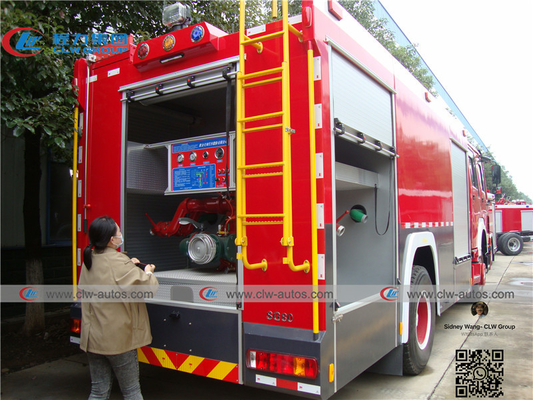 LHD Sinotruk Howo 4x2 5cbm Water Tank Fire Fighting Truck