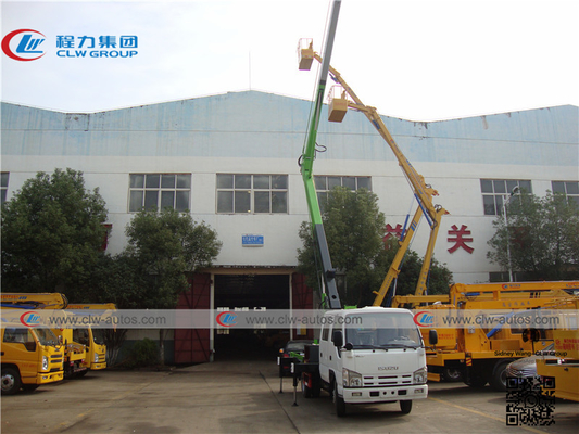 ISUZU 4x2 16M Truck Mounted Aerial Work Platform With Folded Arm