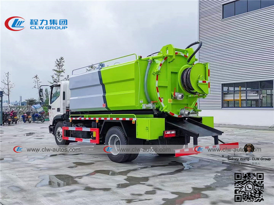 Foton Forland Vacuum Suction Truck With 8000L Septic Tank And 4000L Water Tank