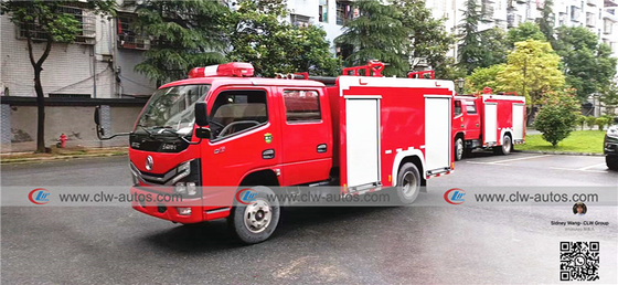 Dongfeng Duolicar Firefighter Truck With 2cbm Water Tank