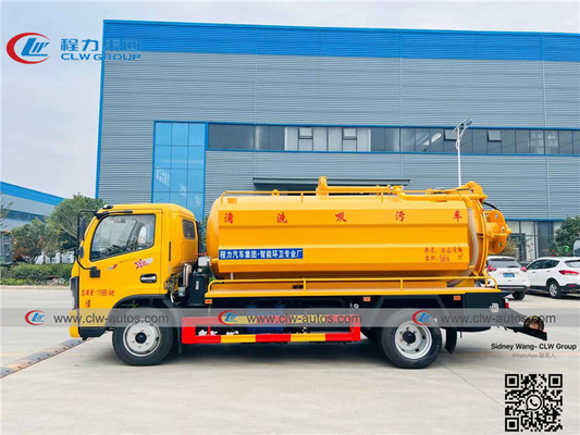 LHD Dongfeng Duolicar 8cbm Vacuum Suction Truck