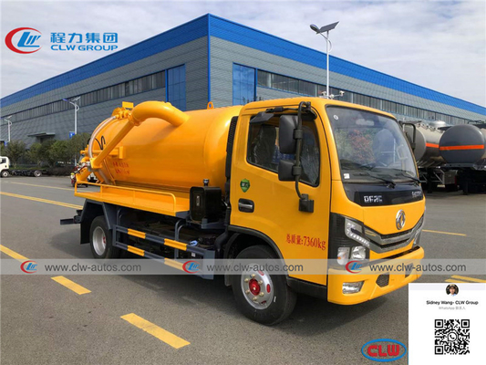 Dongfeng Duolicar 4x2 4000 Liters Vacuum Sewage Suction Truck