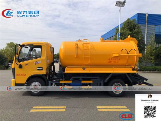 Dongfeng Duolicar 4x2 4000 Liters Vacuum Sewage Suction Truck