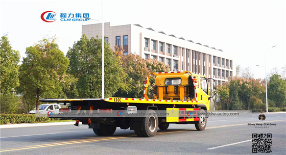 120HP FAW 4x2 Left Hand Drive Flatbed Towing Trucks