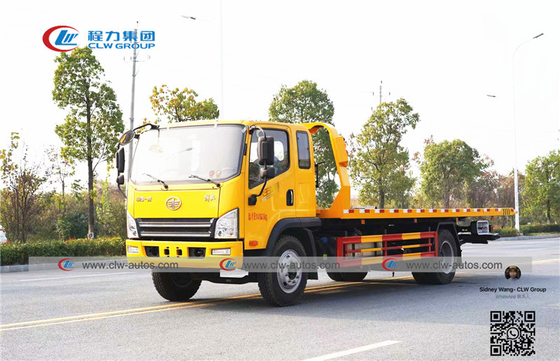 120HP FAW 4x2 Left Hand Drive Flatbed Towing Trucks