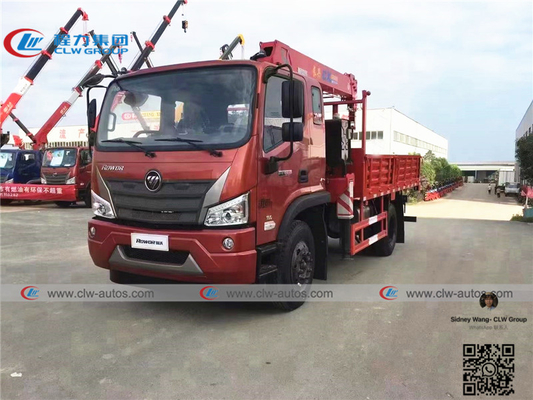 Foton Rowor 4x2 5 - 7 Ton Hydraulic Telescopic Boom Truck Mounted Crane