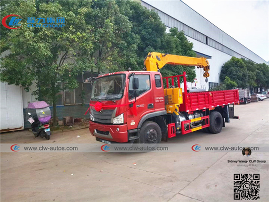 Foton Rowor 4x2 5 - 7 Ton Hydraulic Telescopic Boom Truck Mounted Crane