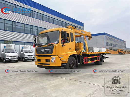 LHD Dongfeng Tianjin 6.3T 8T truck mounted hydraulic crane