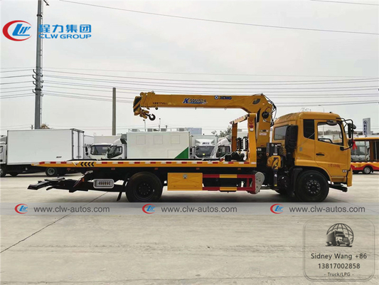 LHD Dongfeng Tianjin 6.3T 8T truck mounted hydraulic crane